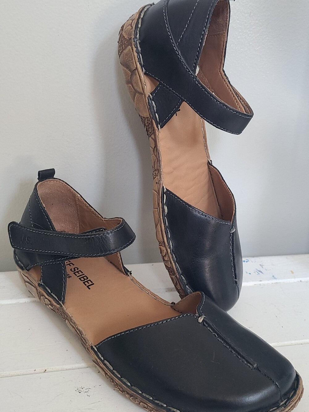 Josef Seibel Rosalie Mary Jane Sandals Womens Size 7.5 (38)